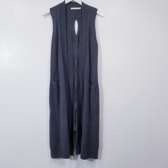 One Grey Day wool Blend Gray Knit Cardigan - Picture 1 of 13